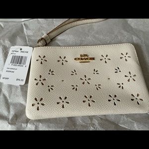 Floral Coach Wristlet